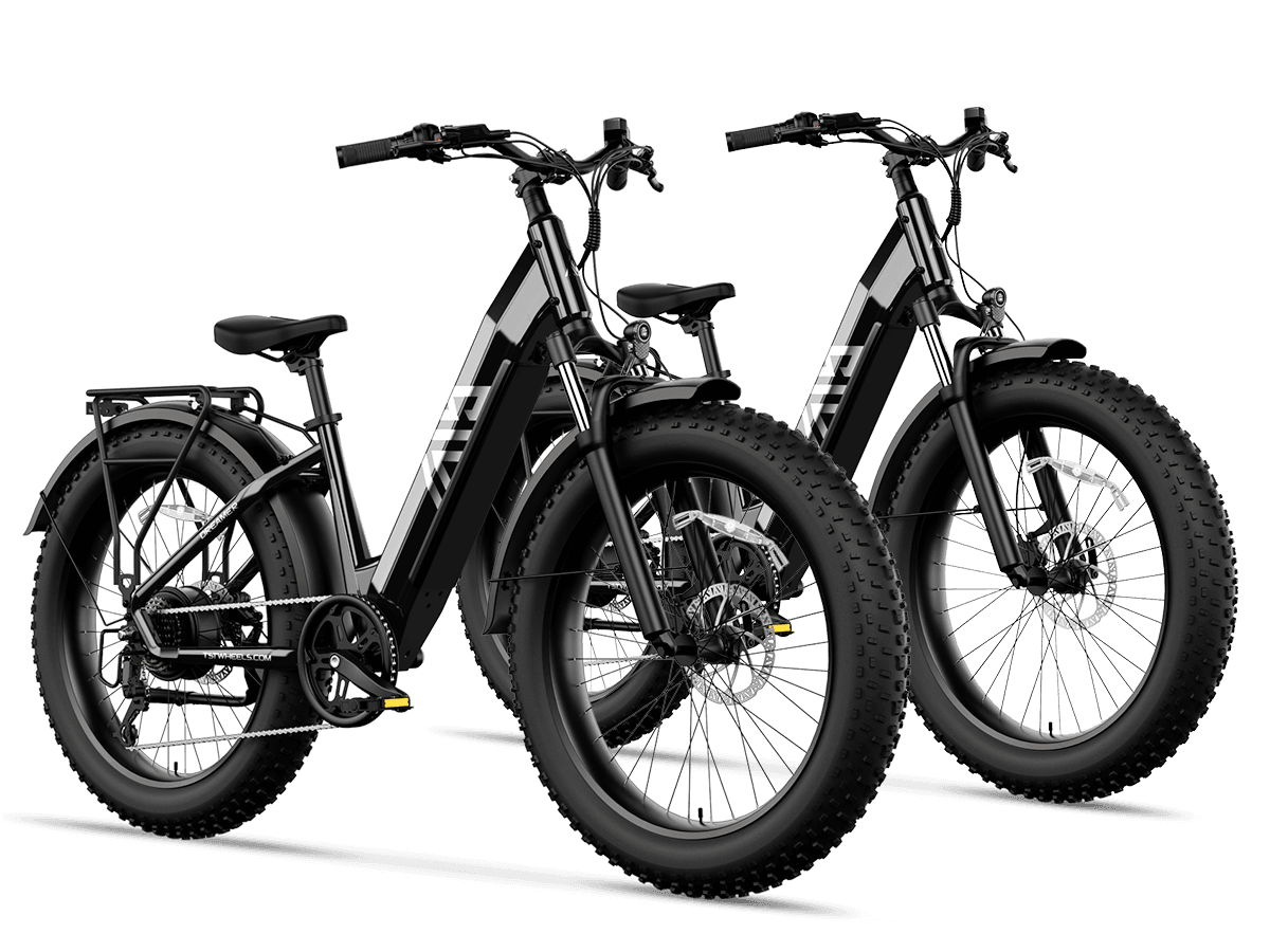 TST® Combo Sale Dreamer 26" Step-Thru Fat Tire Electric Bike