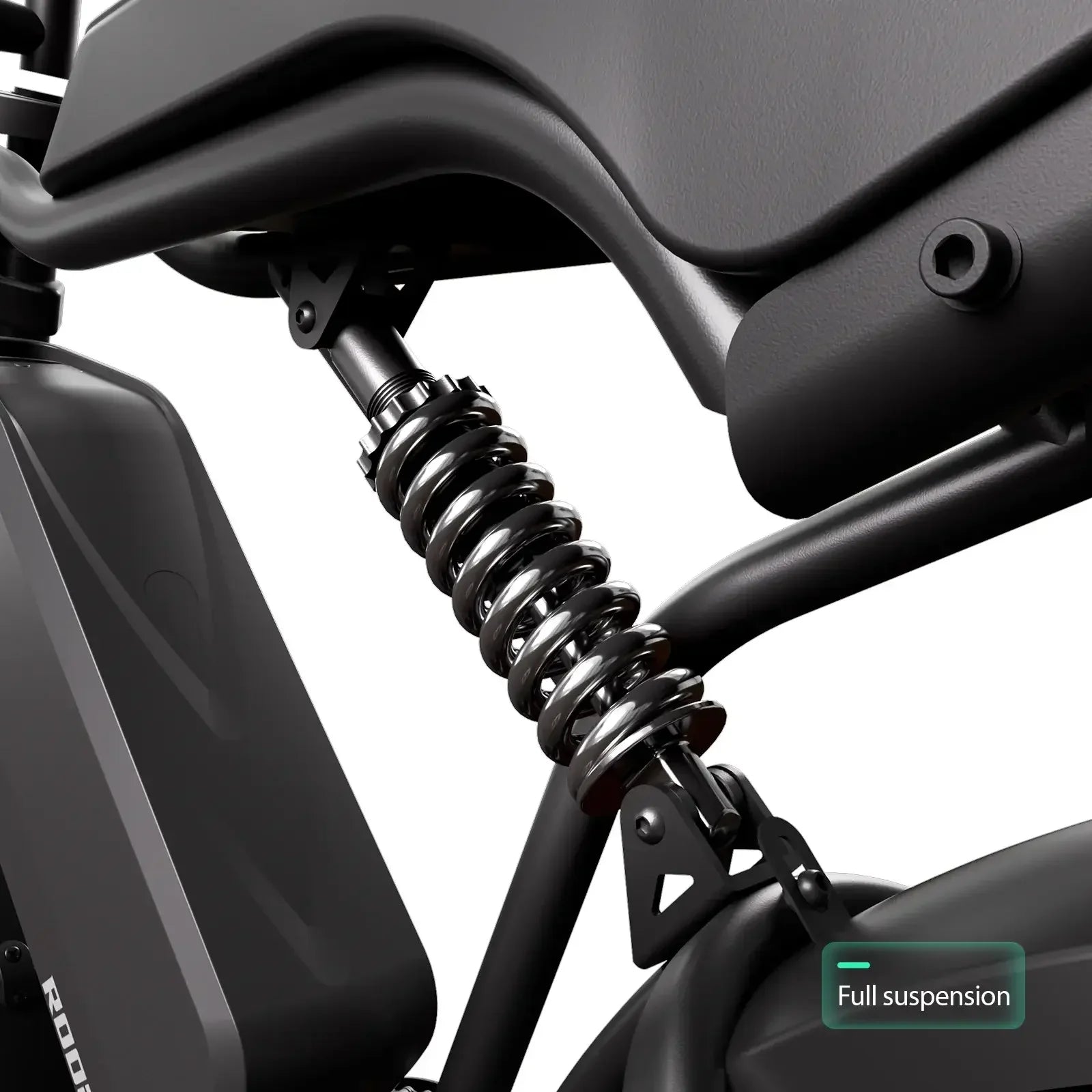 TST® R002 20'' 1500W Full Suspension Moped-style Electric Bike